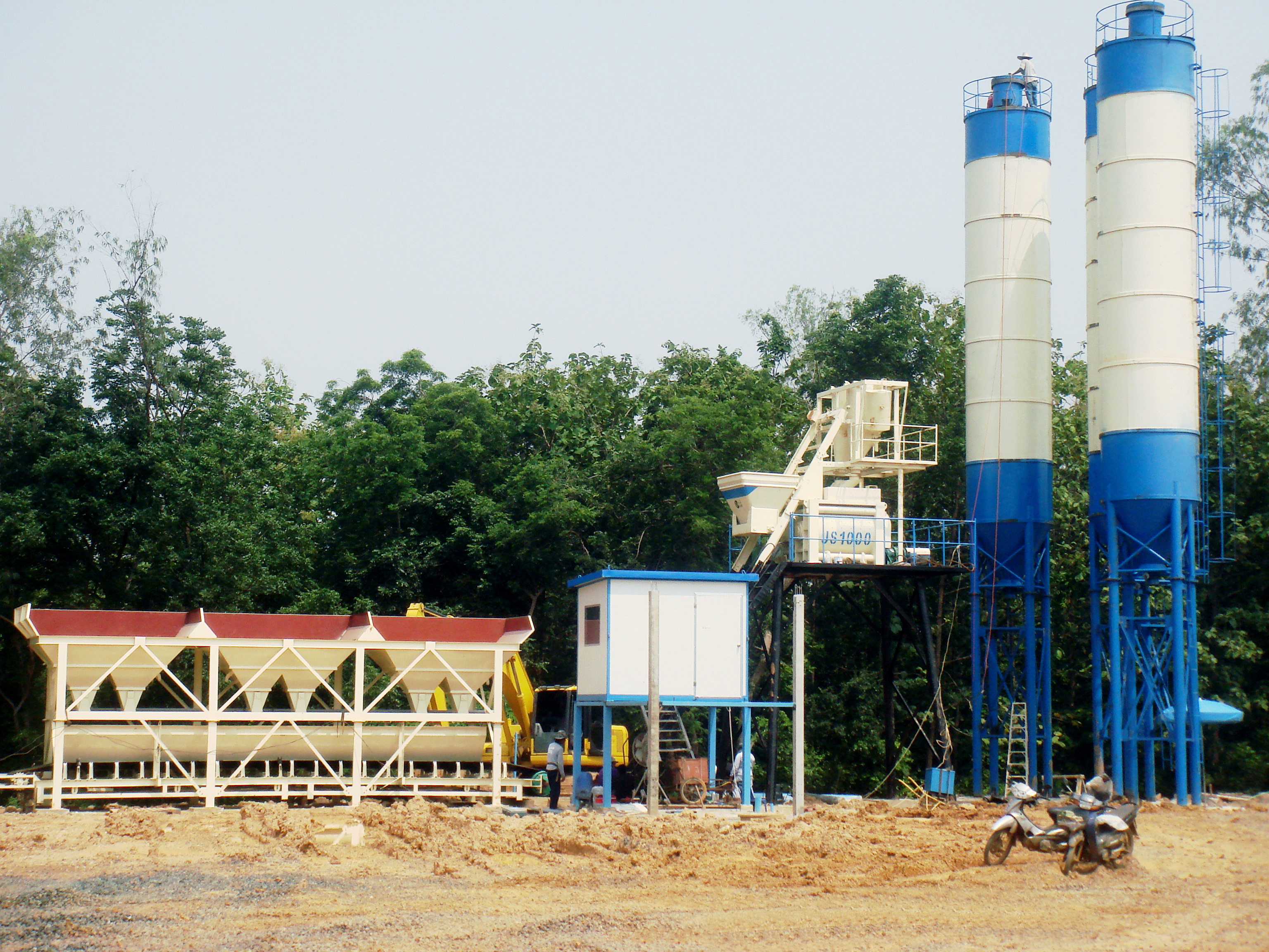 HZS60 stationary concrete plant