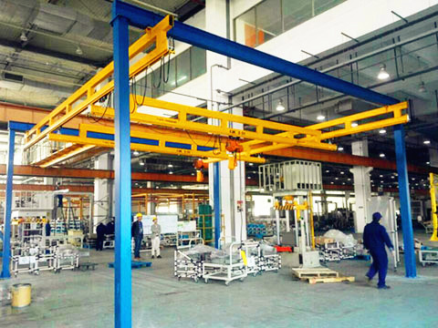 standard free standing overhead crane for sale