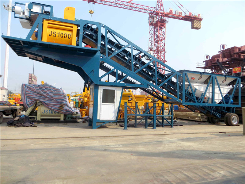 60 mobile concrete batching plant