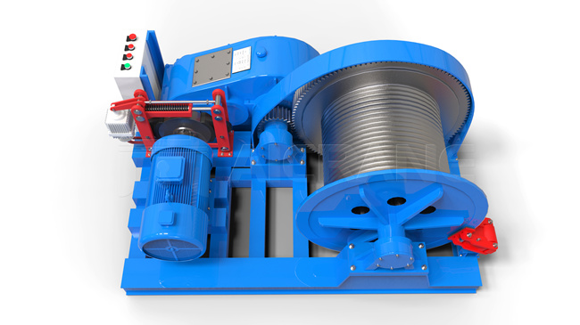 electric wire rope winch
