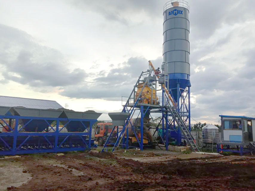 fully automatic concrete plant