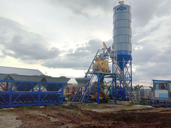 AJ 35 small concrete plant in the Philippines