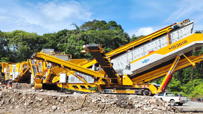 Mobile Stone Crusher Plant for Rocks